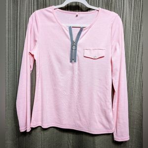 Juniors XL Ribbed Zipper  Top, Shirt, T